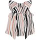 thumbnail image 1 of Blusa con volantes y cuello con volantes bar III rosa XX-Large, 1 of 2