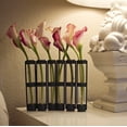 thumbnail image 4 of Danya B QB180 Six Glass Vials On Hinged Metal Stand Rust 9-Inch, 4 of 4