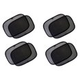 thumbnail image 2 of Paquete de 4 parasoles de nailon para ventana lateral de automóvil, portátiles, extraíbles, a prueba de sol, autoadhesivos, transpirables Automoción decorativa y accesorios Transparencia Negro Kenally VI015593-01, 2 of 6