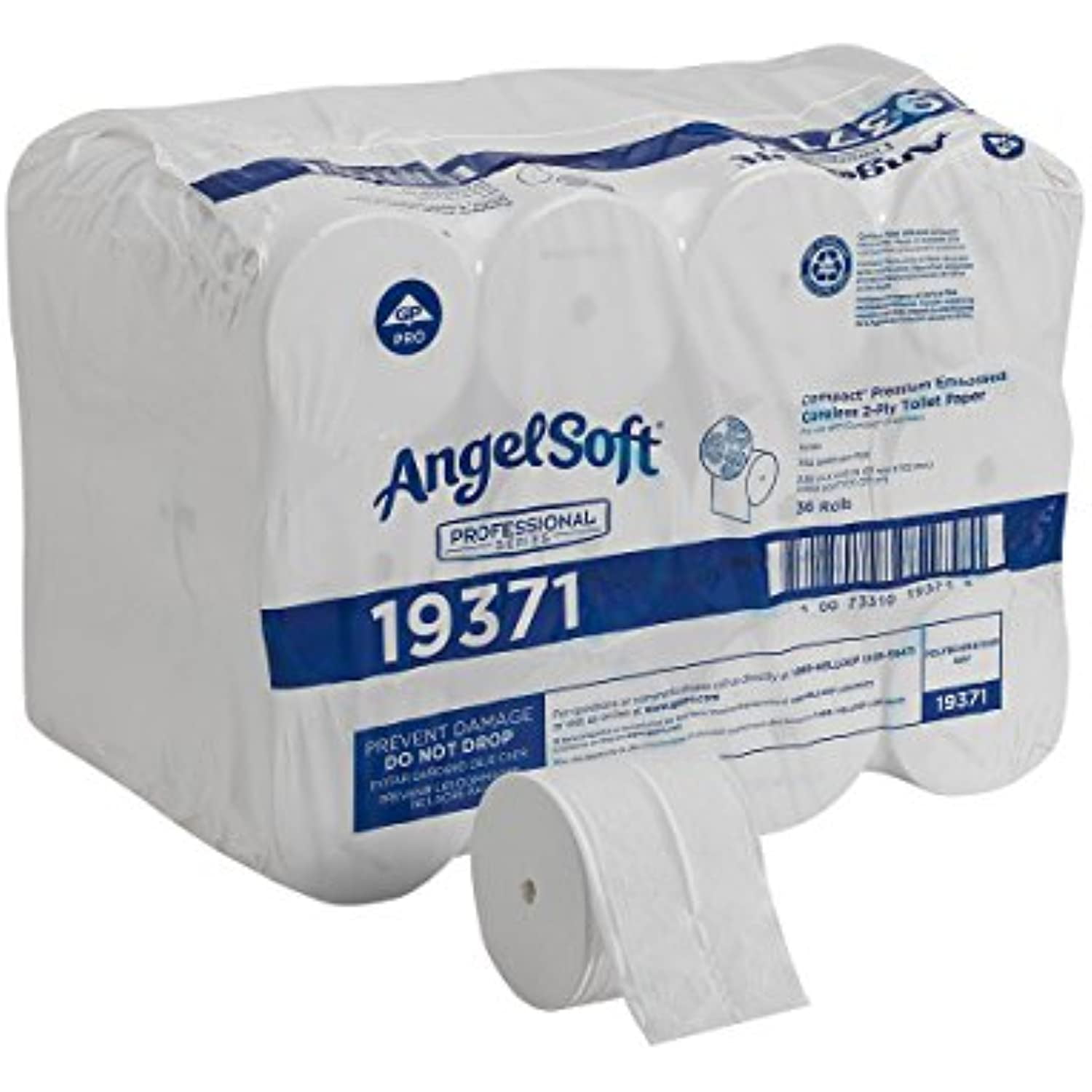 Angel Soft Professional Series Compact Premium Embossed Coreless 2Ply