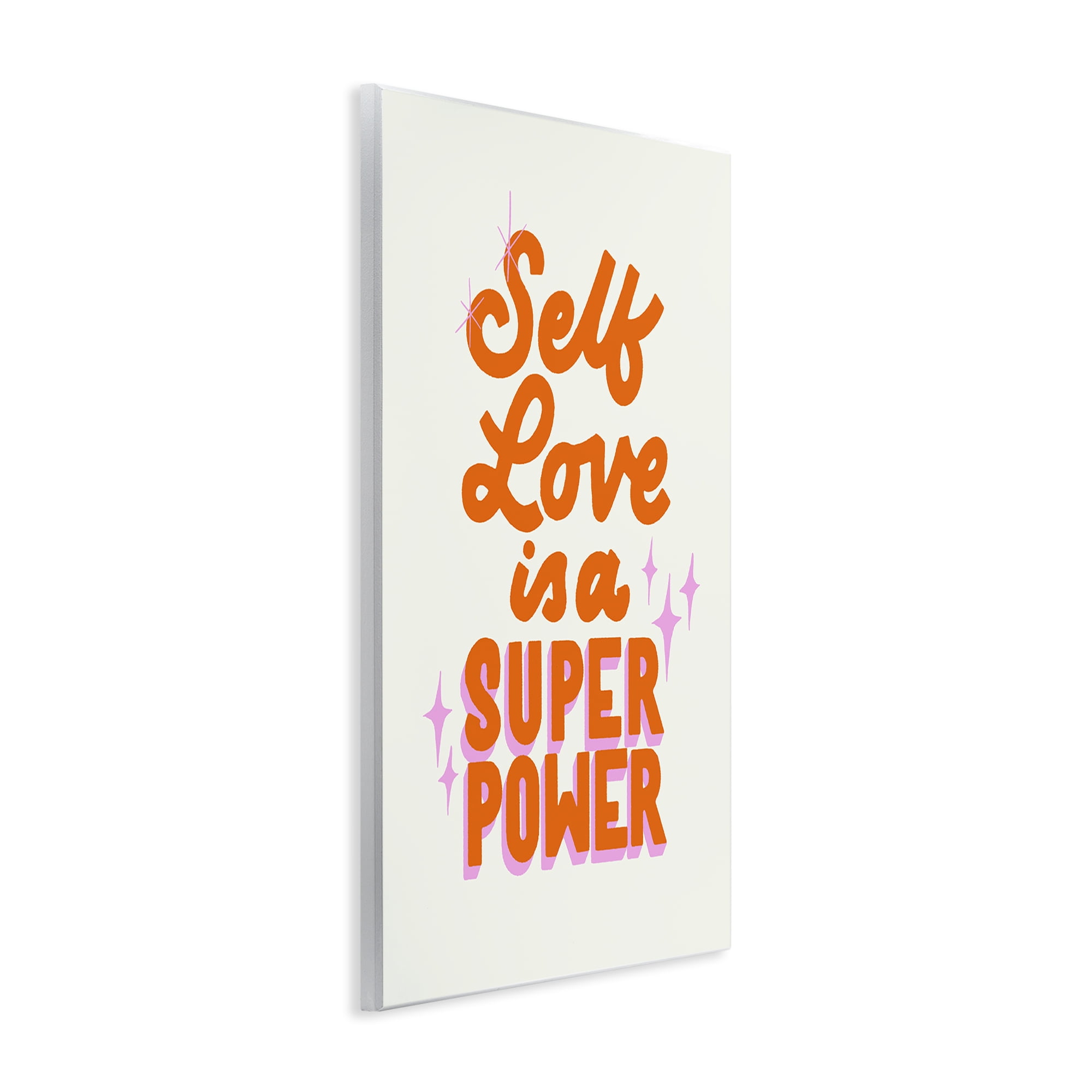 Stupell Industries Self Love Is Superpower Wall Plaque Art, design by Indira Prieto | IndySign