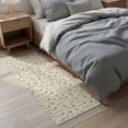 thumbnail image 3 of Kitchen Runner Rugs, Watercolor Flower on Faint Yellow 2'x4' Throw Rug with Tassels, Seamless Blossom Floral Leaves Washable Soft Floor Carpet Runner for Hallway Bedroom Bathroom Laundry Room, 3 of 9