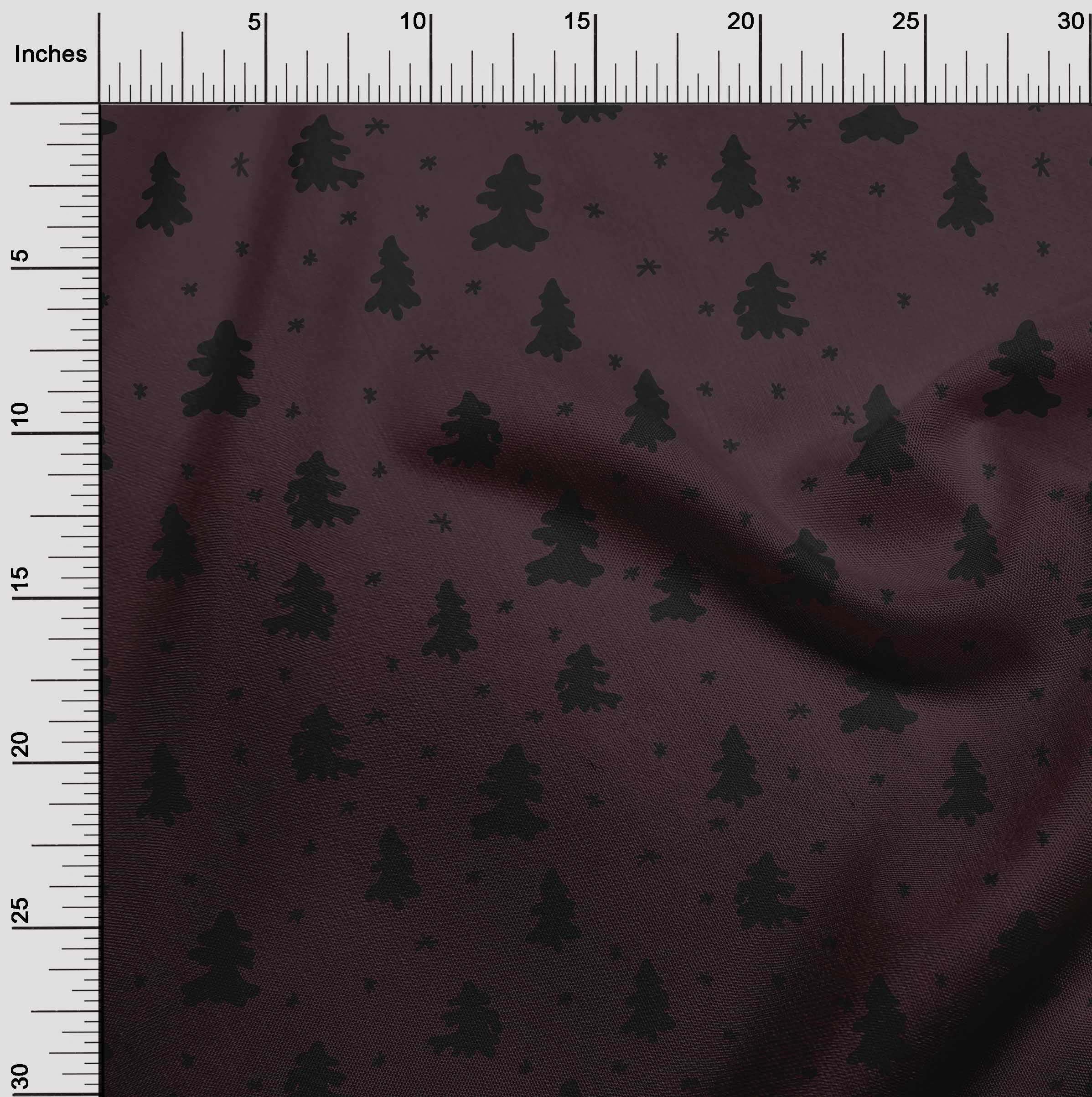 oneOone Cotton Poplin Twill Grayish Blue Fabric Christmas Tree Dress Material Fabric Print Fabric By The Yard 56 Inch Wide
