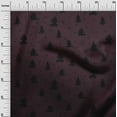 thumbnail image 3 of oneOone Velvet Grayish Blue Fabric Christmas Tree Craft Projects Decor Fabric Printed By The Yard 58 Inch Wide, 3 of 4
