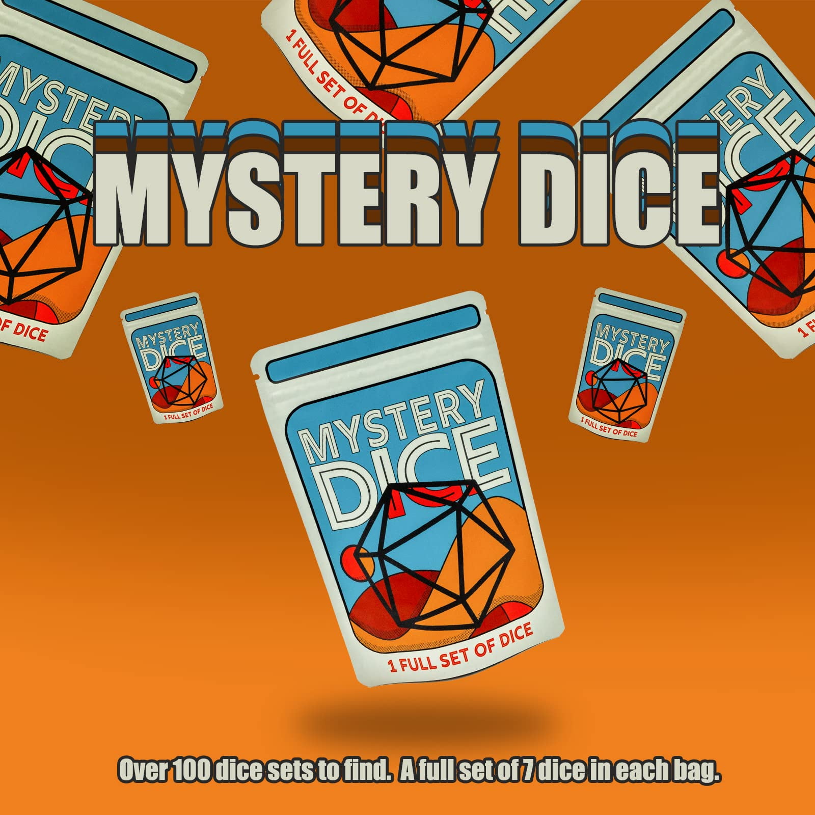 1985 Games Mystery Dice Set – 6-Pack Polyhedral DND RPG Dice