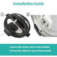 thumbnail image 2 of Universal Floater Sealer For Pressure Cooker Float Valves +6 Sealer Gaskets, 2 of 10