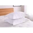 MarCielo King Size Cotton Pillow Shams, 2Piece Embroidered Microfiber