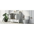 thumbnail image 5 of 30-inch White Single Sink Bathroom Vanity, 2 Doors and 1 Drawer, Sturdy Wood Frame, Multifunctional, Quick Setup, 5 of 5
