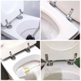thumbnail image 3 of Toilet Seat Hinge Clips, Set Of 2 Replacement Toilet Seat Hinges With Zinc Alloy Fixings, 3 of 4