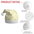 thumbnail image 4 of KLL Christmas Hats for Adults Plush Green Pears Print Santa Hat Xmas Fluffy Santa Claus Hat for Women Men, 4 of 6