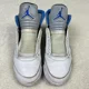 thumbnail image 3 of Ni - ke Air Jordan 5 Retro Stealth 2.0 Mens 9 White Blue Shoes Sneakers DD0587-140, 3 of 5