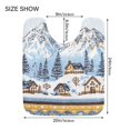 thumbnail image 5 of Yayeee Bath Rug for Bathroom Floor Non Slip Rectangle Fluffy Soft Absorbent Mat, 16"x24", Winter Village, 5 of 7