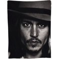 thumbnail image 2 of Johnny Depp Blanket Bedding Fleece Blanket Soft Throw Blankets Lightweight Anti-Static Blanket - 3 Sizes, 2 of 5