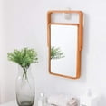 thumbnail image 2 of Miroir de Bureau Coiffeuse, Cadre en Bois Réflexion Claire pour Toute Position, Base Stable Portable Miroirs Muraux pour Chambre Salon (Angles Réglables), 2 of 4