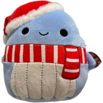 Squishmallows 8" Christmas Samir the Whale with Scarf
