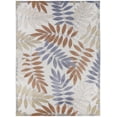 thumbnail image 5 of Nourison Aloha Outdoor Blue Mocha 7'10" x 10'6" Area Rug (8x11), 5 of 9