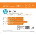 thumbnail image 3 of HP 15-dy2172wm 15 in 1920 x 1080 Thin 11th Generation Intel Core i7-1165G7, Quad-Core, 8GB Ram, 512GB Ssd, CD-RW, Off-White, 3 of 15