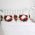 thumbnail image 5 of Floral Wreath Queen Size Comforter Set, Blossoming Rose Spring Red Flower Soft Bedding for All Seasons, 4 Pcs Bed Set with 1Comforter (90"x92") ,1 Sheet(94"x116"), 2 Pillowcases (19"x29"), 5 of 7