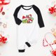 thumbnail image 4 of Pijamas Navideñas Pantalones superiores de manga larga con estampado de dibujos animados estilo navideño familiar Kuymtek Negro*T 3 M*Bebé Única para Unisex, 4 of 7