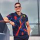 thumbnail image 4 of Fotbe Neon City Map Camiseta Polo de Golf para Hombre con Estampado – Camisa Deportiva Transpirable con Cuello Abotonado-Large, 4 of 6