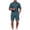 Green, variant on 2 PC Outfit Set for Men Collared Short Sleeve Button Down Shirt and Drawstring Shorts Casual Summer Ribbed Outfit Sets Green S
