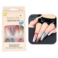thumbnail image 1 of Ganfancp 24 Piezas de Uñas Postizas Parches de Uñas de Arte Wearable Nail Art Productos Extraíble Rebajas Hoy Liquidación 1 Caja de Hojas de Clavos (24Pcs), 1 of 2