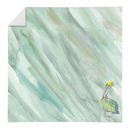 

Pelican on Sage Green Napkin