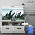 thumbnail image 2 of Pneumatic Aquarium Cleaning Kit - No Electric Siphon Start Gravel Cleaner, Handheld Water Changer with Flow Control Valve, Multi-Functional Fish Tank Tool for Waste Removal, Algae Scraping, Moss, 2 of 6