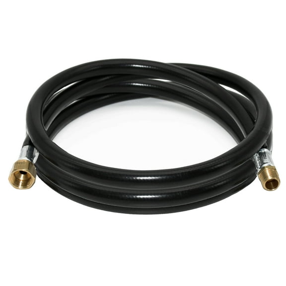 Flame King Thermo Plastic Hose Assembly for LP and Natural Gas, 3/8 Inch ID, 96" Long