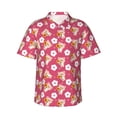 thumbnail image 2 of Picia Piggy Sunflower Gentle Cotton Regular Fit Short Sleeve Casual Hawaiian Shirt for Men-3X-Large, 2 of 8
