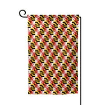 Maryland Flag Pattern Garden Flag Vertical Double Sided Yard Outdoor Decoration 12.5 x 18 Inch Square