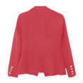 thumbnail image 3 of Vedolay Womens Fall Tops Womens Casual Puff Long Sleeve Open Front Work Office Blazers Jacket,Red XL, 3 of 4