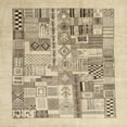 thumbnail image 1 of Ahgly Company Indoor Square Contemporary Dark Almond Brown Abstract Area Rugs, 8' Square, 1 of 6