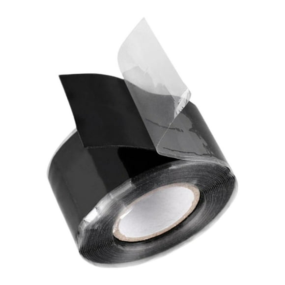 Minkissy Pipe Leak Repair Tape Leak Seal Tape Black Silicone Sealing for Pipeline Repair 1Pack