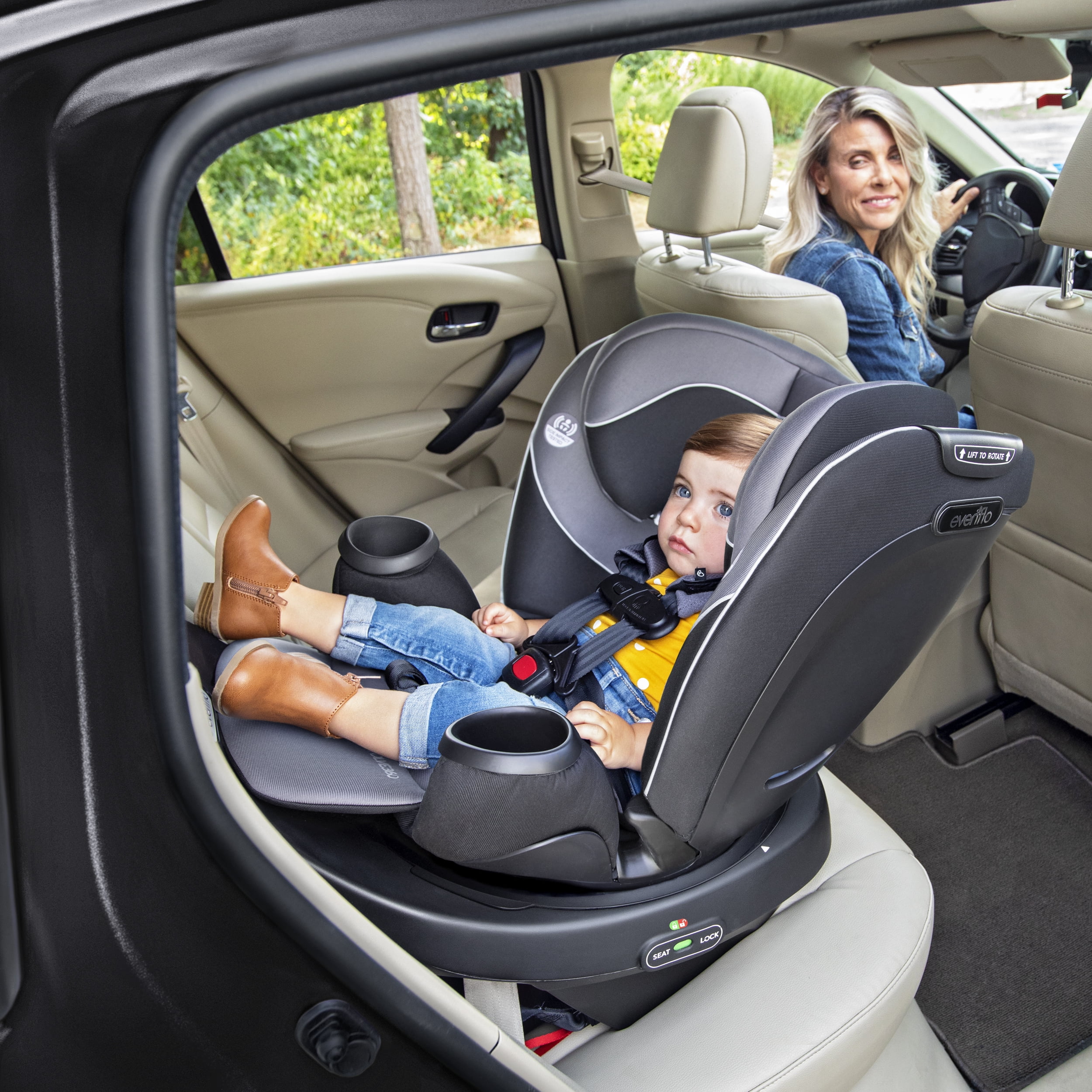 Evenflo® Revolve360™ Rotating All-In-One Convertible Car Seat (0-12 Years), Evenflo Revolve360 Car Seat