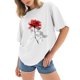 thumbnail image 1 of Gibobby Camisetas de verano para mujer Camisetas tamaño para mujer, camisetas holgadas manga corta con cuello redondo, blusa informal verano, camiseta bás(Blanco,G), 1 of 4