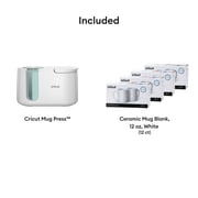 Cricut Mug Heat Press Bundle with 12 Mug Blanks for Custom Mugs
