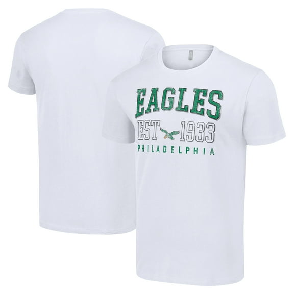 Men's Starter White Philadelphia Eagles Throwback Logo T-Shirt