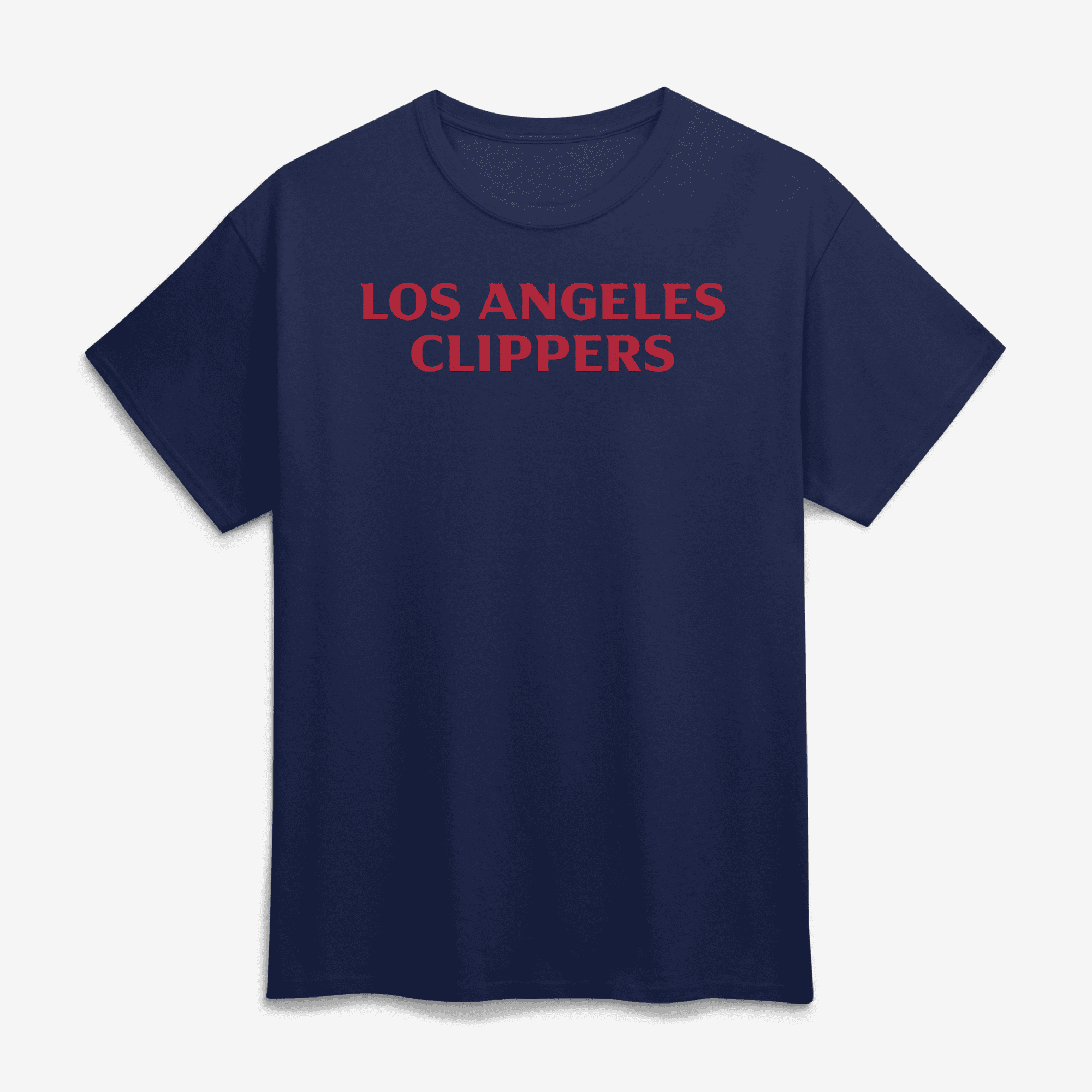 Men's Logo Athletic Navy LA Clippers Wordmark T-Shirt
