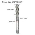 thumbnail image 2 of Unique Bargains 5/16'-18 BSW HSS-Cobalt Spiral Flute Thread Tap Machine Threading Tap Uncoated, 2 of 6
