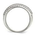thumbnail image 7 of 925 Sterling Silver Cubic Zirconia Ring Size 7, 7 of 7