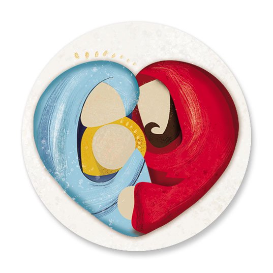 Current Joy Nativity Christmas Envelope Seals, 72 Ct., Single Design, Self-Adhesive on Flat-Sheets, 1-1/2"