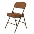 thumbnail image 6 of (Pack of 2) NPS 3200 Series Premium 2" Fabric Upholstered Double Hinge Folding Chair, Antique Gold, 6 of 8