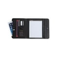 thumbnail image 3 of Professional Tri-Fold Padfolio w/Calculator Writing Pad, Vinyl, Black, 3 of 6