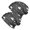 Dinosaur and Egg Grey Pattern, variant on Dinosaur and Floral Black Pattern 2 Pack Slouchy Beanie Hat, Warm Winter Skull Cap with Stretchy Fabric & Soft Texture, Stretchy Polyester Gifts for Unisex Men Women