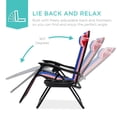 thumbnail image 4 of Juego de 2 sillones ajustables de malla de acero Zero Gravity, 4 of 8