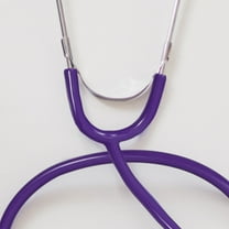 Amosfun 2Pcs Purple Plastic Stethoscope Extension Tubes Y-Shaped Durable Replacement Tubing for Hearing Aid Use