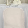 thumbnail image 3 of BalsaCircle 10 Blush Solid Polyester Folding Chair Covers Slipcovers Linens, 3 of 8