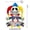 Clown Gray Legs, variant on Cartoon Monster Stuffed Plush Toy, Soft Cuddly Horror Character Doll for Kids