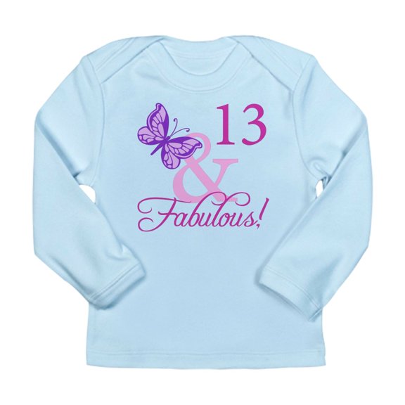 CafePress - Fabulous 13Th Birthday For Girls Long Sleeve Infan - Long Sleeve Infant T-Shirt